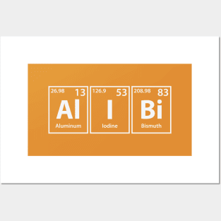 Alibi (Al-I-Bi) Periodic Elements Spelling Posters and Art